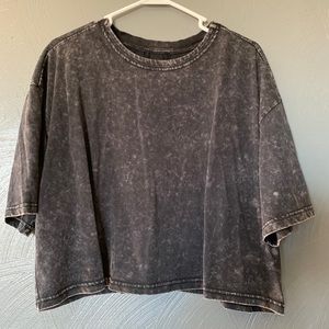 Workout short sleeve crop top